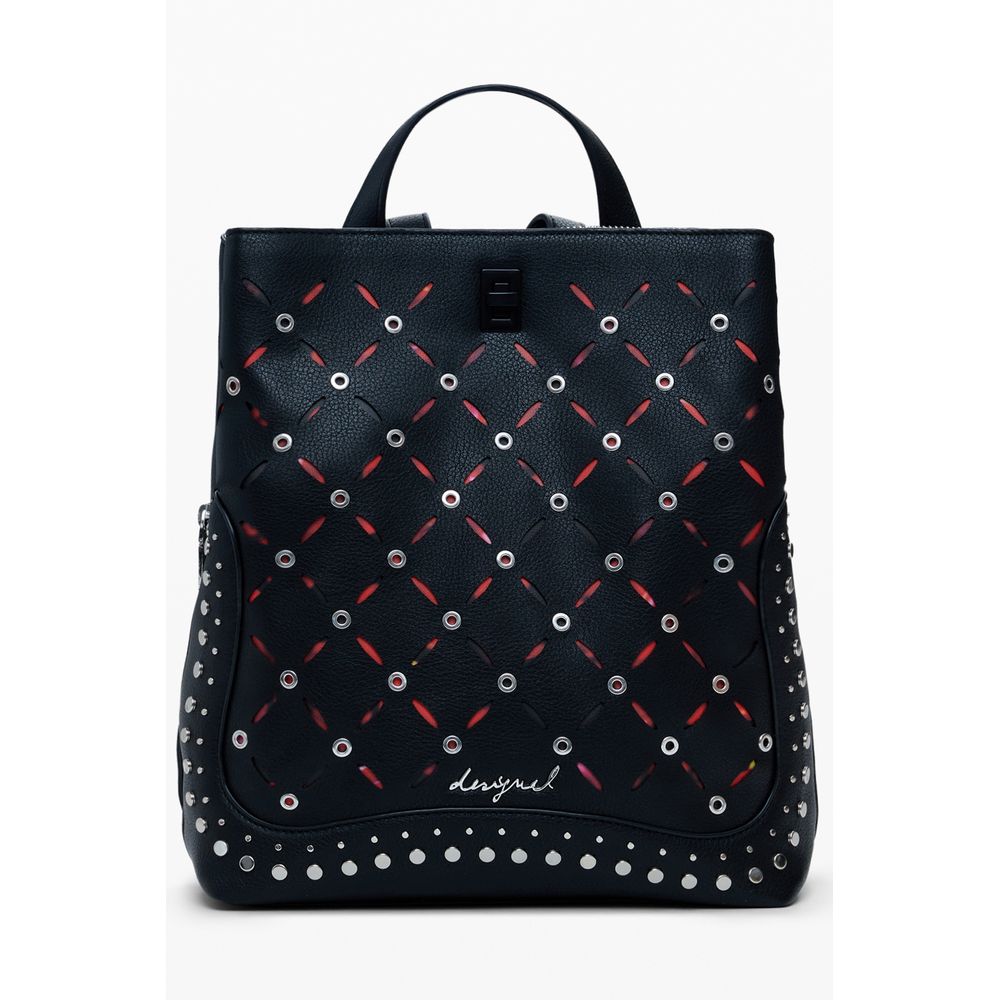 Desigual Schwarzer Polyethylen-Rucksack