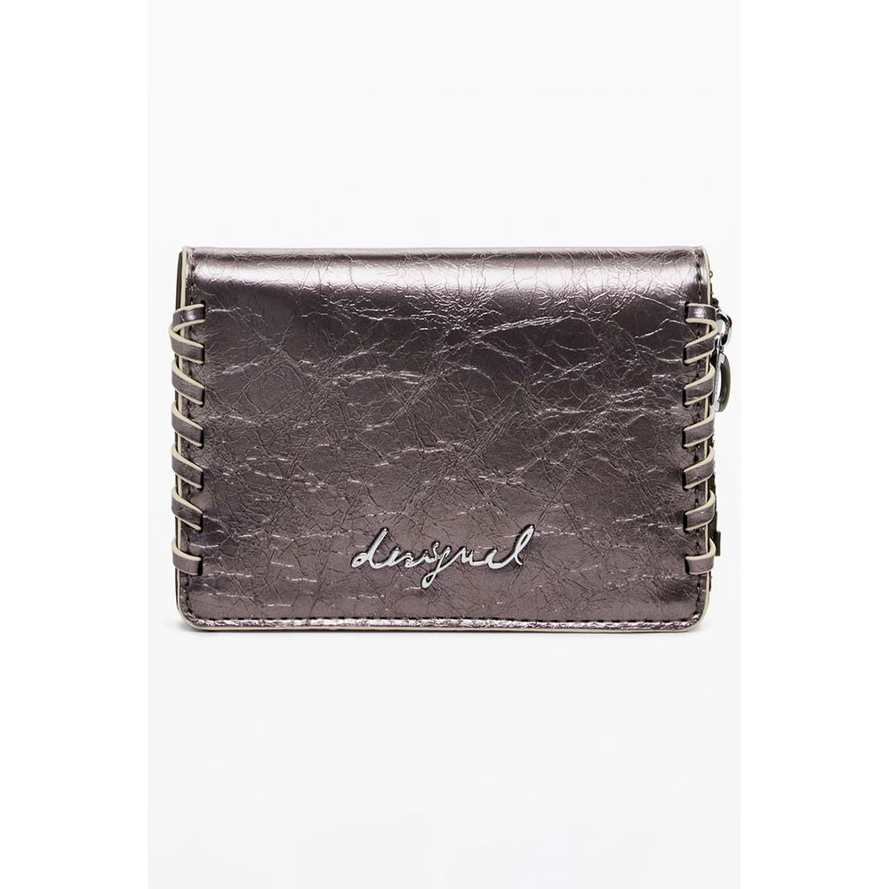 Desigual Bronze Polyethylen Brieftasche