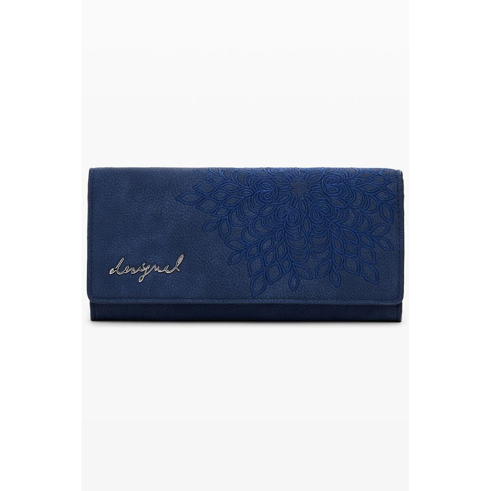 Desigual Portemonnaie aus blauem Polyethylen