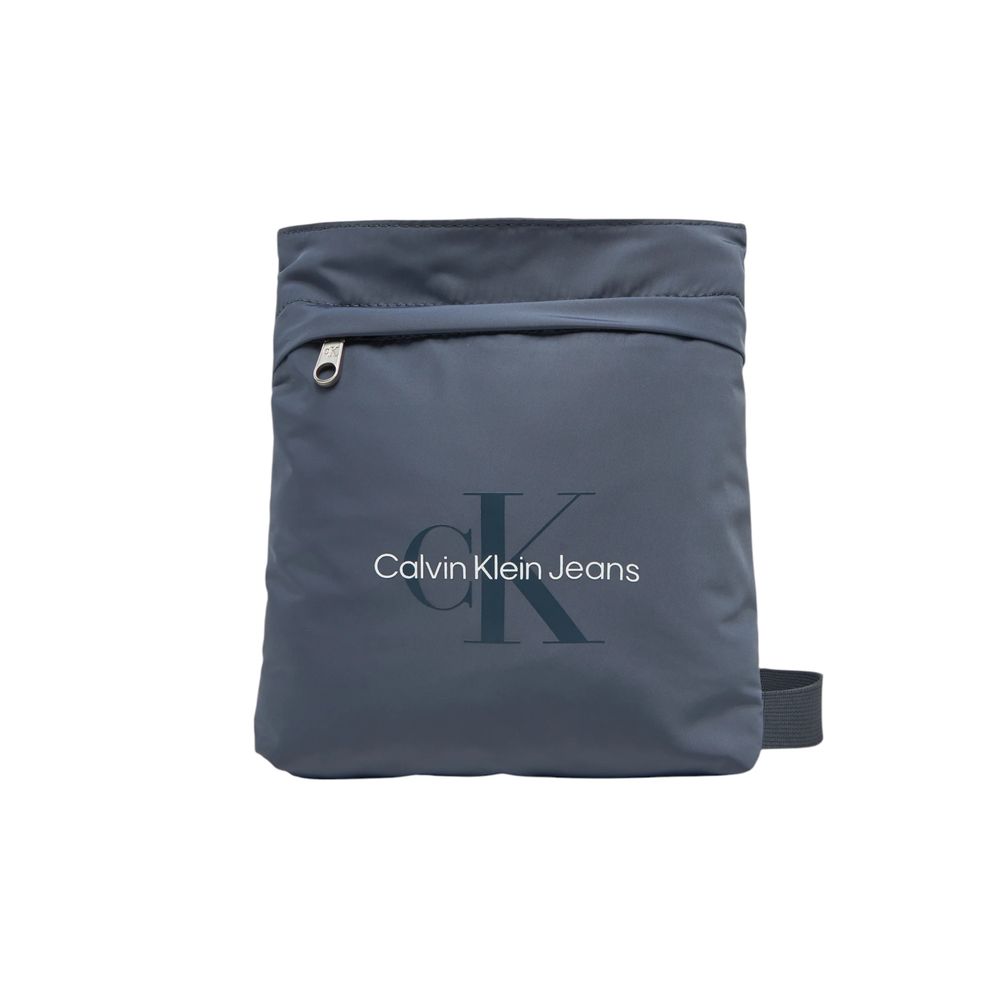 Calvin Klein Jeans Blaue Messenger-Tasche aus recyceltem Polyester