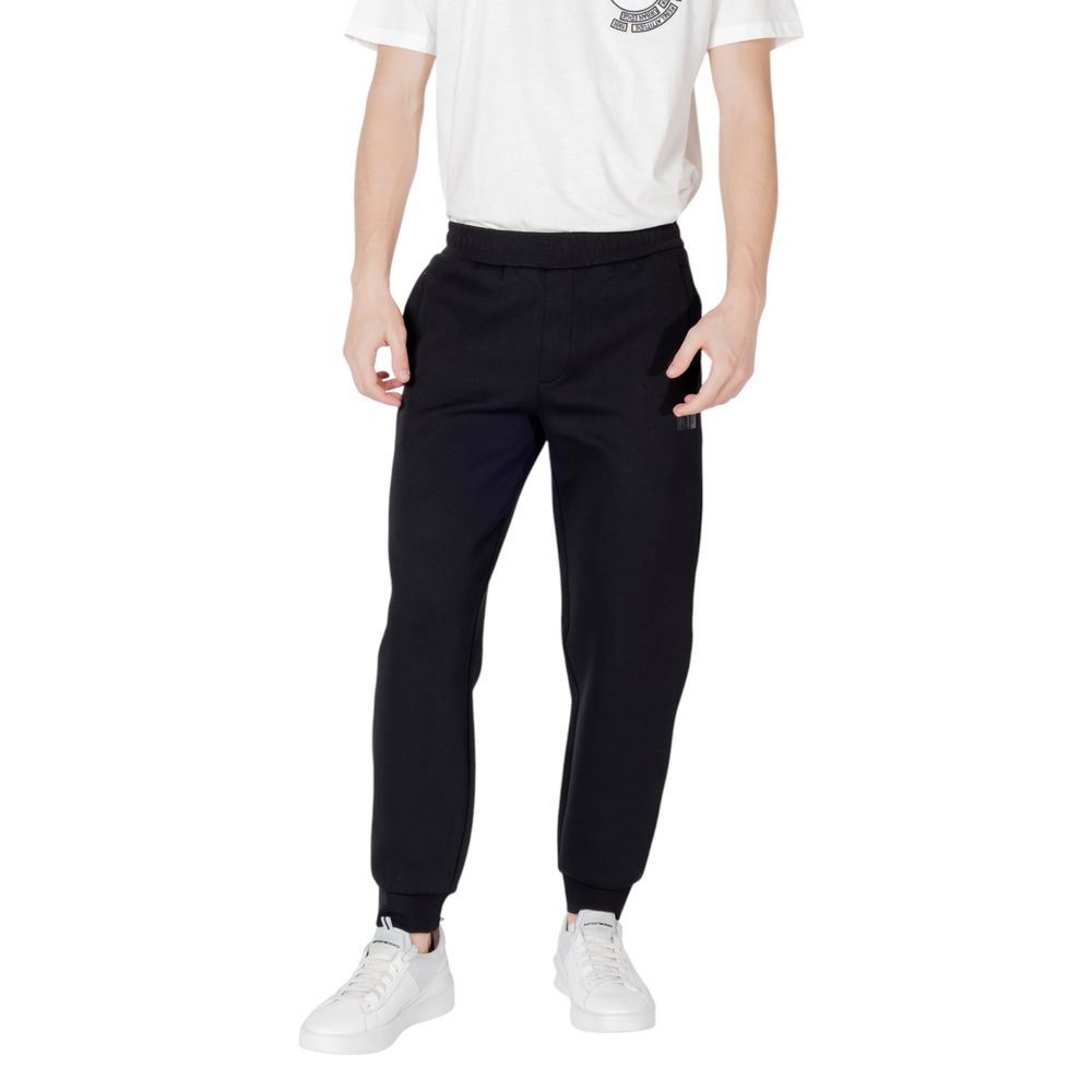 Armani Exchange Schwarze Baumwoll-Jogger Workout-Hose