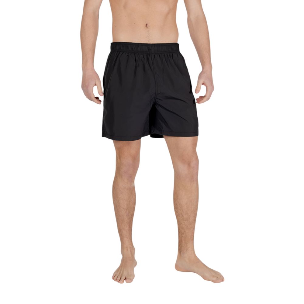 Armani Exchange Schwarze Polyester-Badeshorts