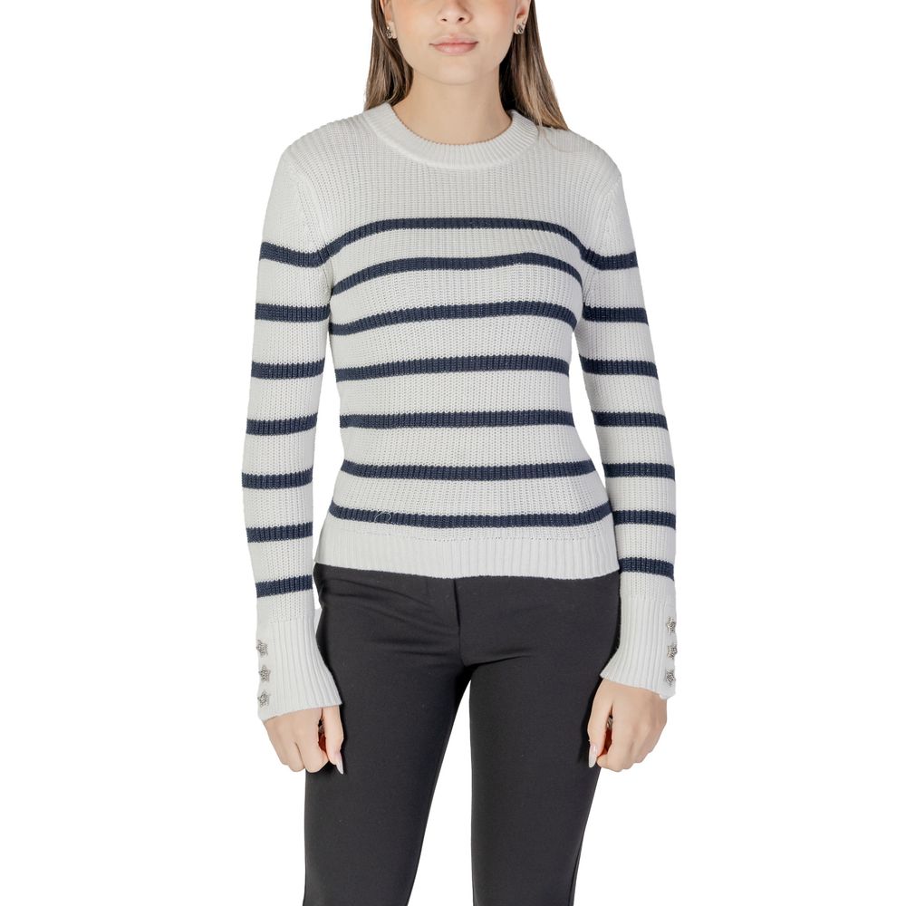 Morgan De Toi Weißer Baumwollpullover