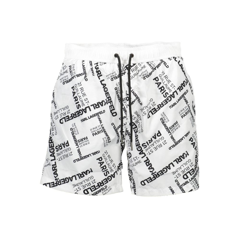 Karl Lagerfeld Weiße Polyester-Badebekleidung