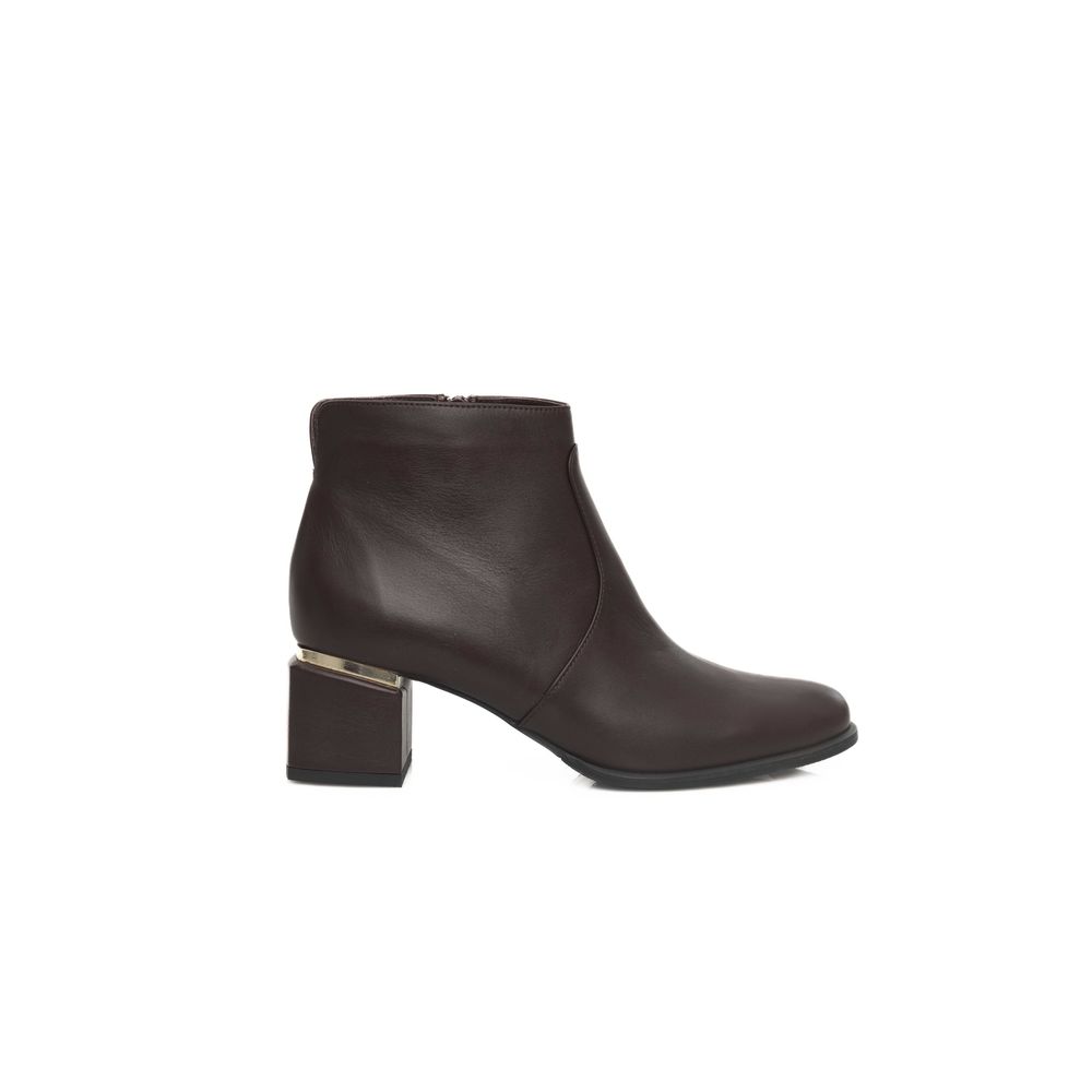 Cerruti 1881 Burgunderfarbenes Rindsleder Damenstiefel