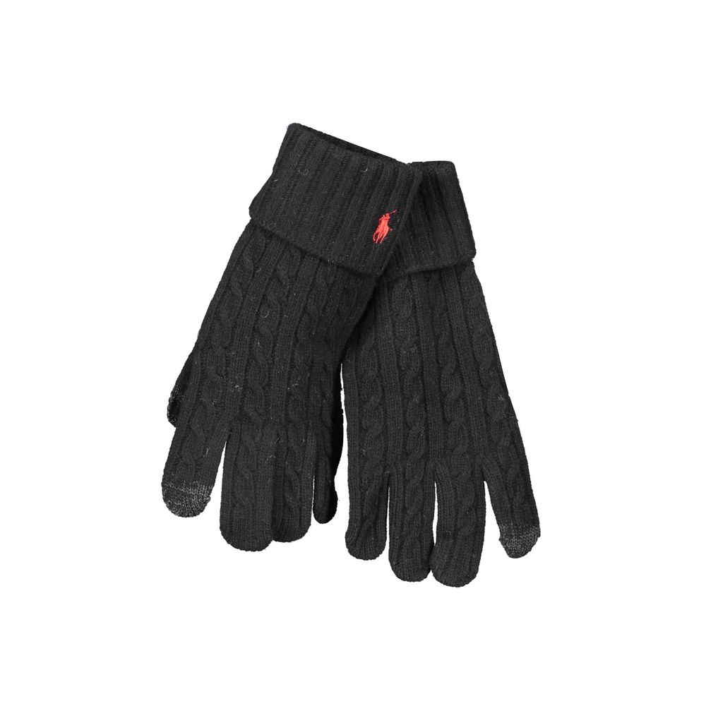 Ralph Lauren Schwarzer Nylonhandschuh