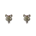 Lancaster Black Silver Earrings
