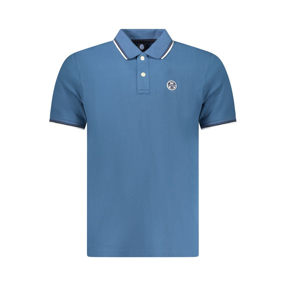 North Sails Blu Cotton Men Polo
