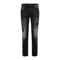 Guess Black Cotton Slim Fit Jeans