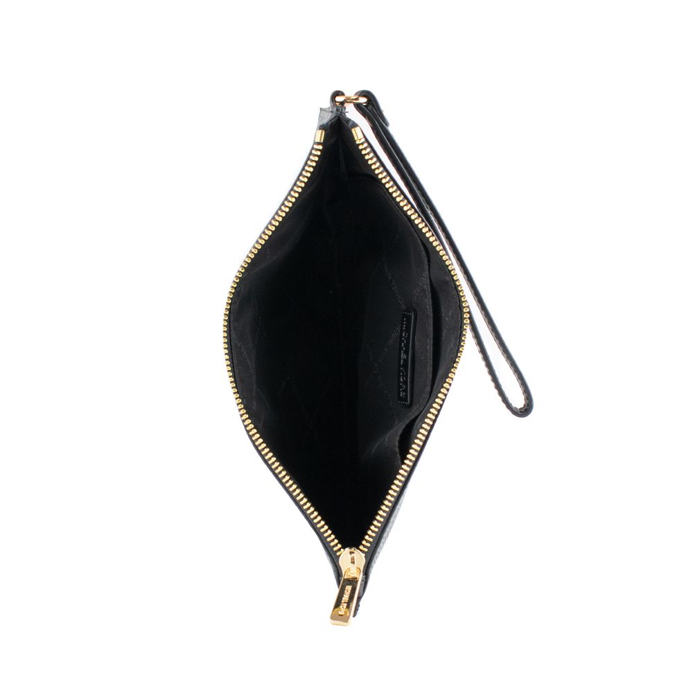 Michael Kors Black Leather Clutch Bag