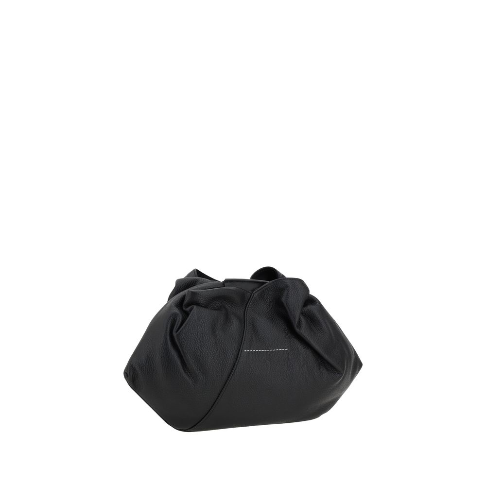 MM6 Black Calf Leather Bos Taurus Handbag