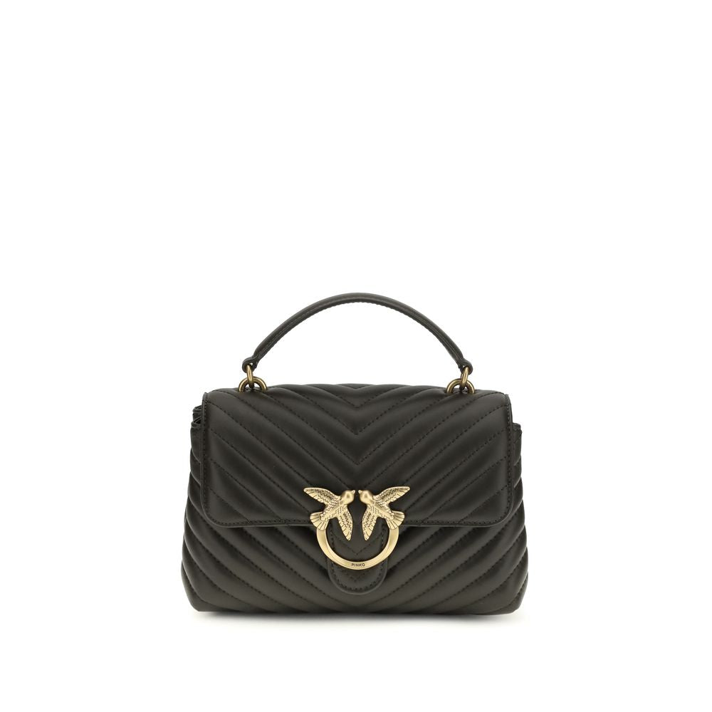 PINKO Bicolor Calf Leather Bos Taurus Handbag