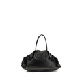 Alexander McQueen Black Calf Leather Bos Taurus Shoulder Bag