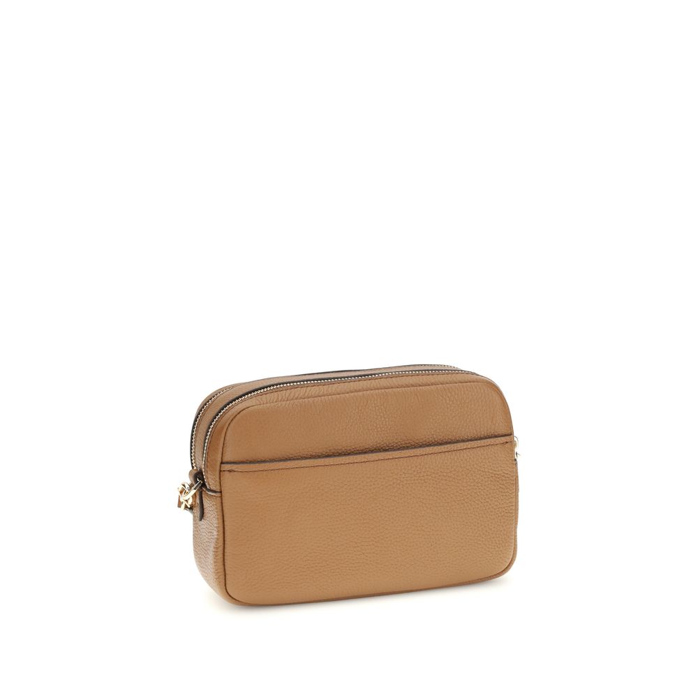 Michael Kors Brown Calf Leather Bos Taurus Shoulder Bag