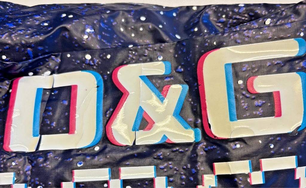 Dolce & Gabbana Dunkelblaue DG Game Print Baumwoll-Jogger-Hose