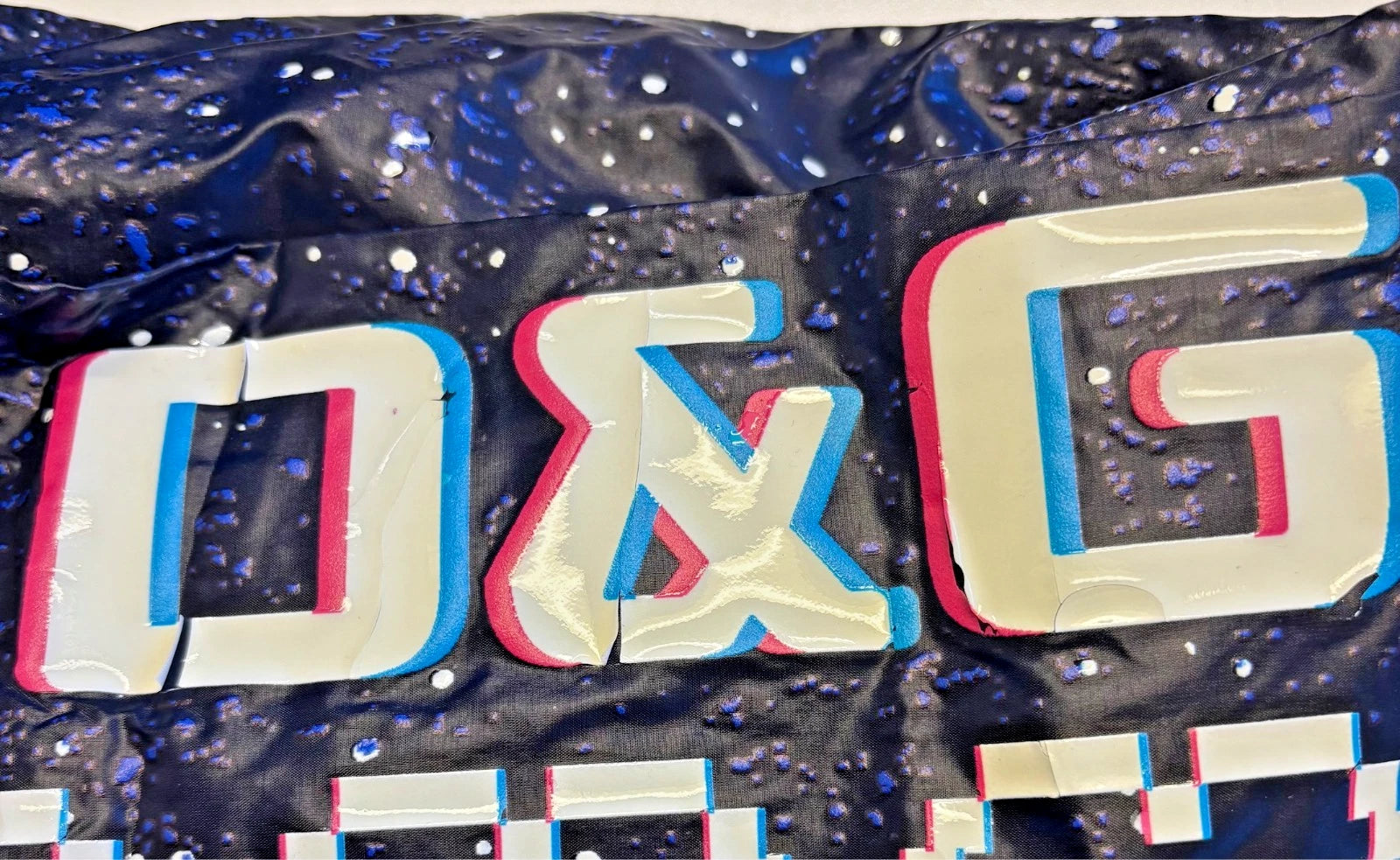 Dolce & Gabbana Dunkelblaue DG Game Print Baumwoll-Jogger-Hose