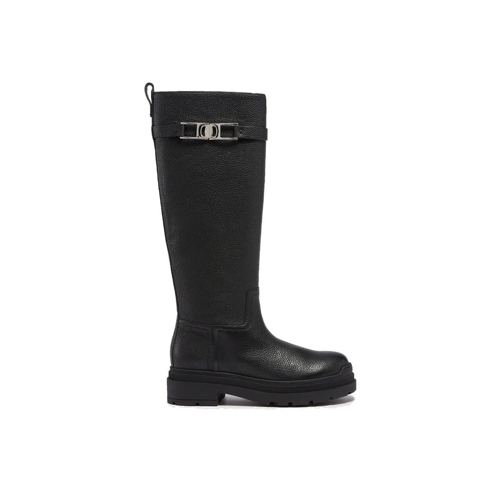Salvatore Ferragamo Black Calfskin Boots