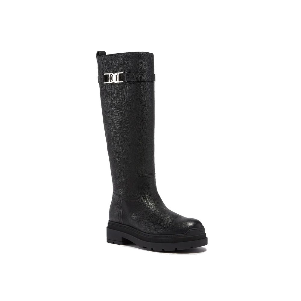 Salvatore Ferragamo Black Calfskin Boots