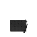 MCM Black Calf Leather Bos Taurus Clutch Bag