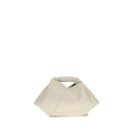 MM6 White Calf Leather Bos Taurus Handbag
