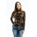 Patrizia Pepe Brown Acetate Blouse