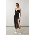 Patrizia Pepe Black Viscose Cocktail Dress