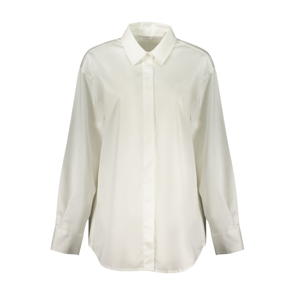 Guess Jeans White Cotton Dress Shirt