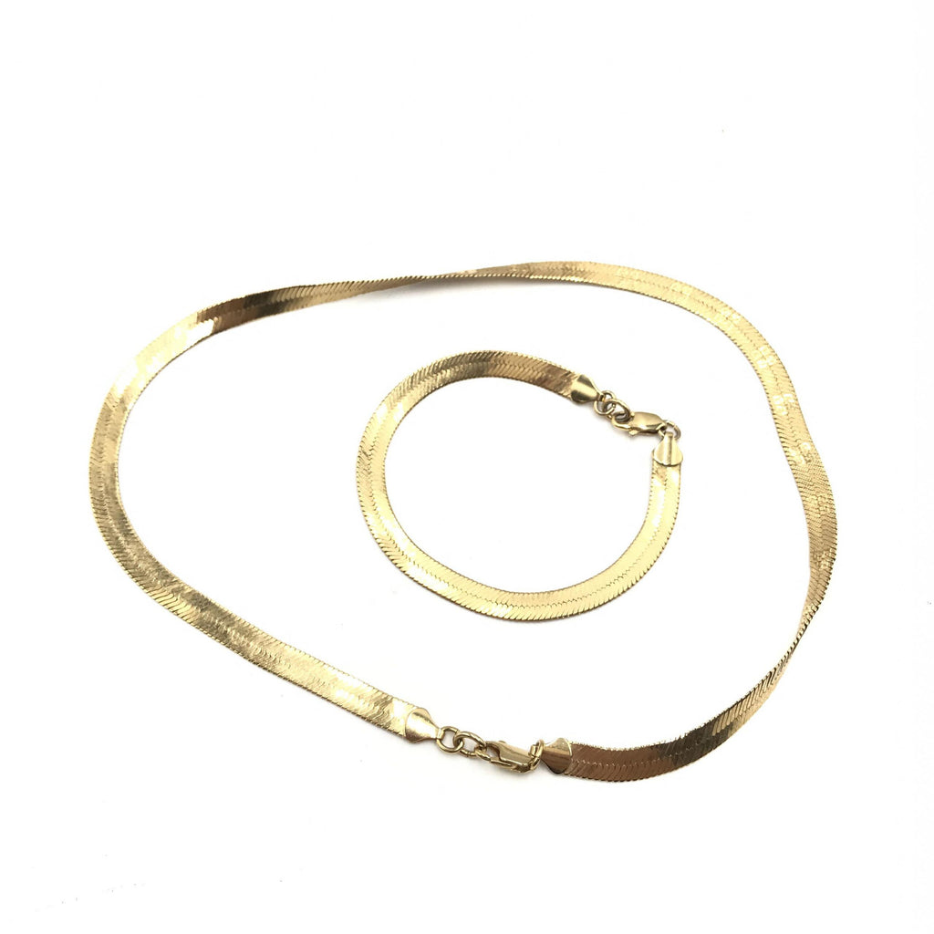 Givenchy Gold-Plated Herringbone Chain Bracelet