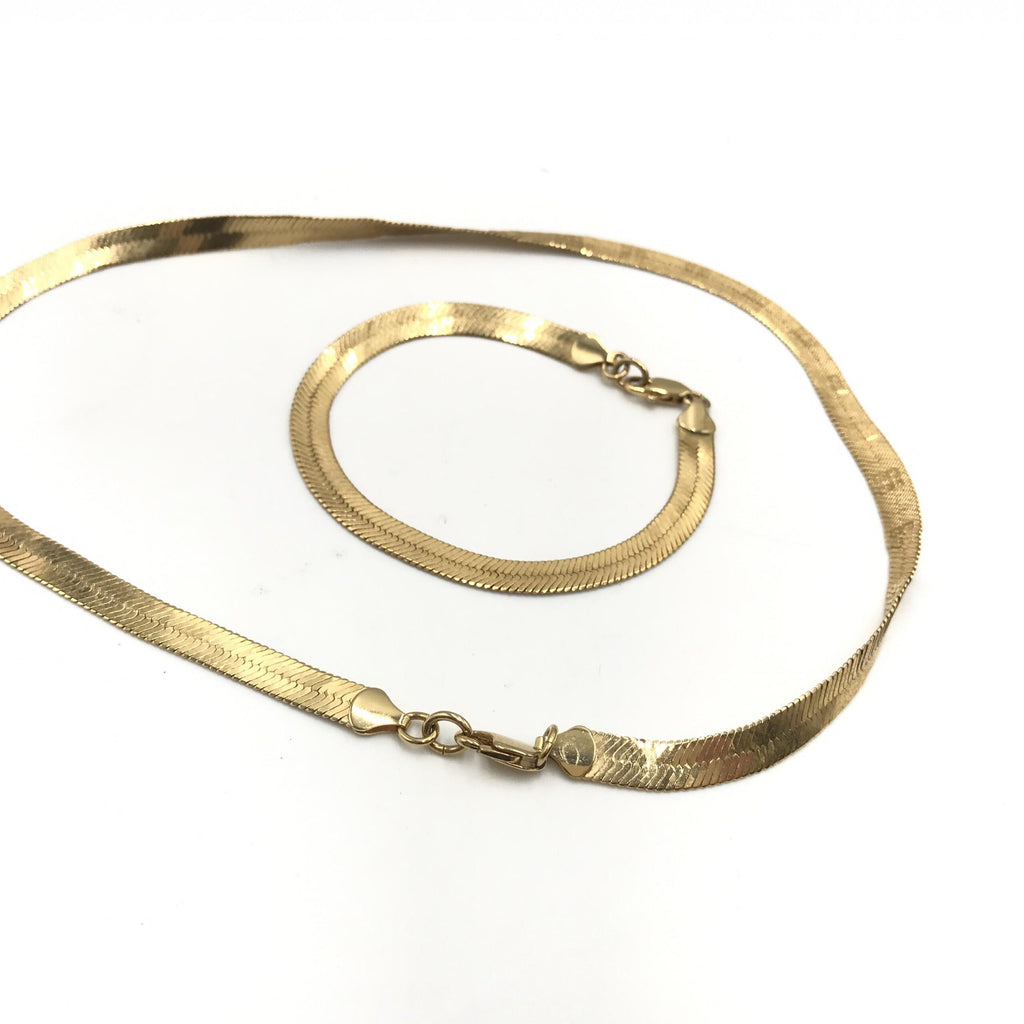 Givenchy Gold-Plated Herringbone Chain Bracelet