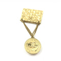 Chanel Gold Plated Bag Motif Brooch