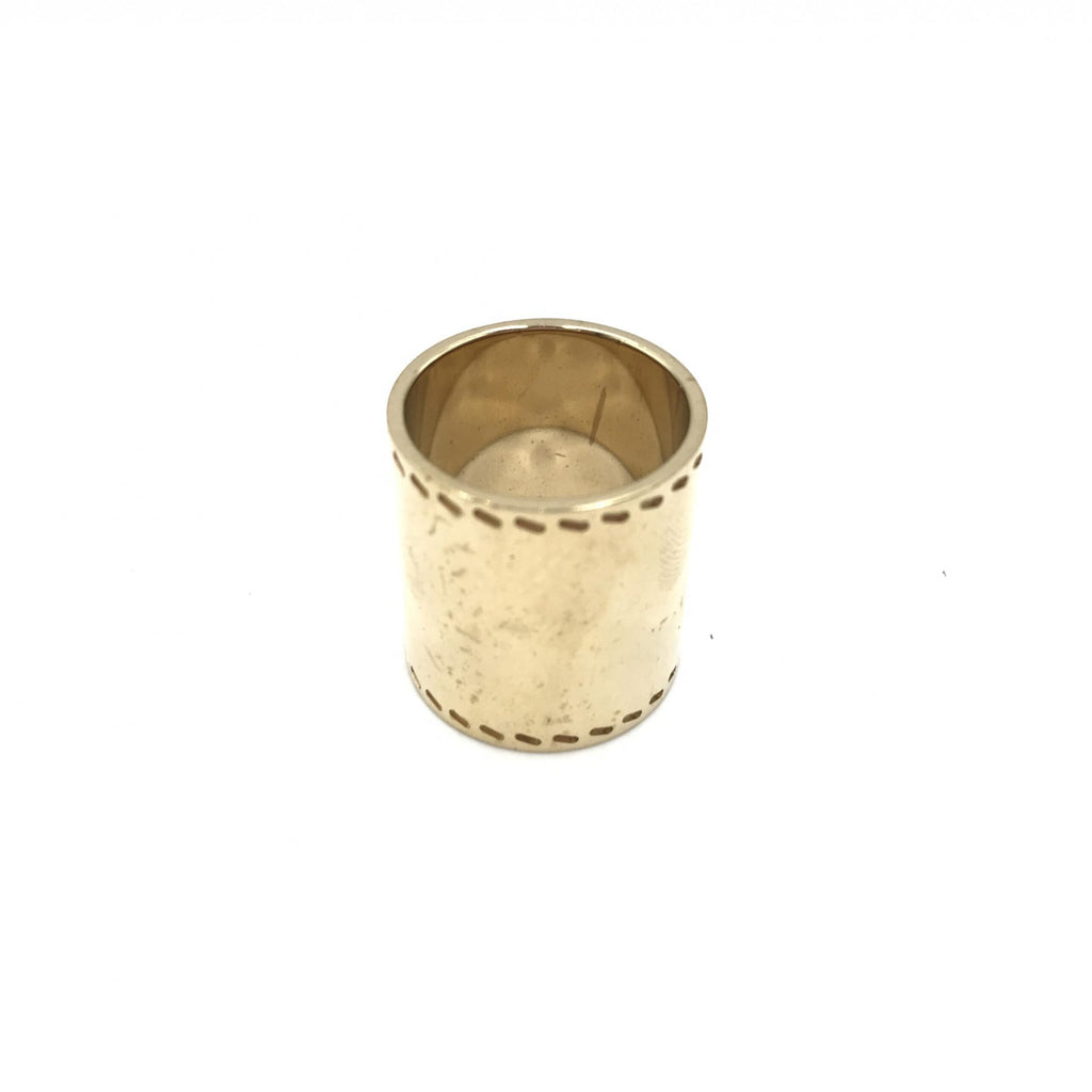 Hermès Gold Tone Scarf Ring Accessory