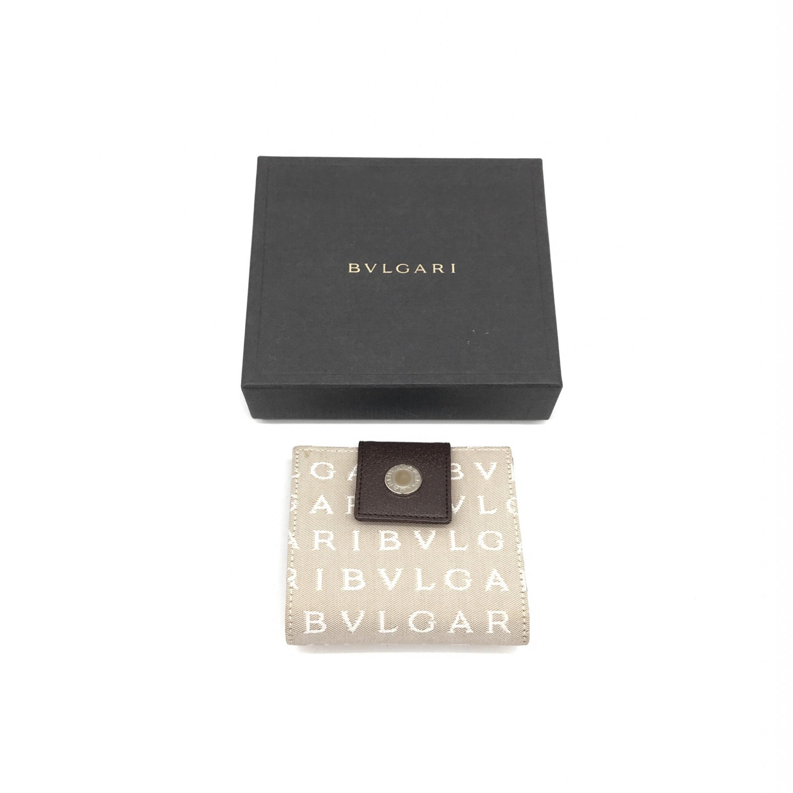 Bulgari Logomania Beige Wallet