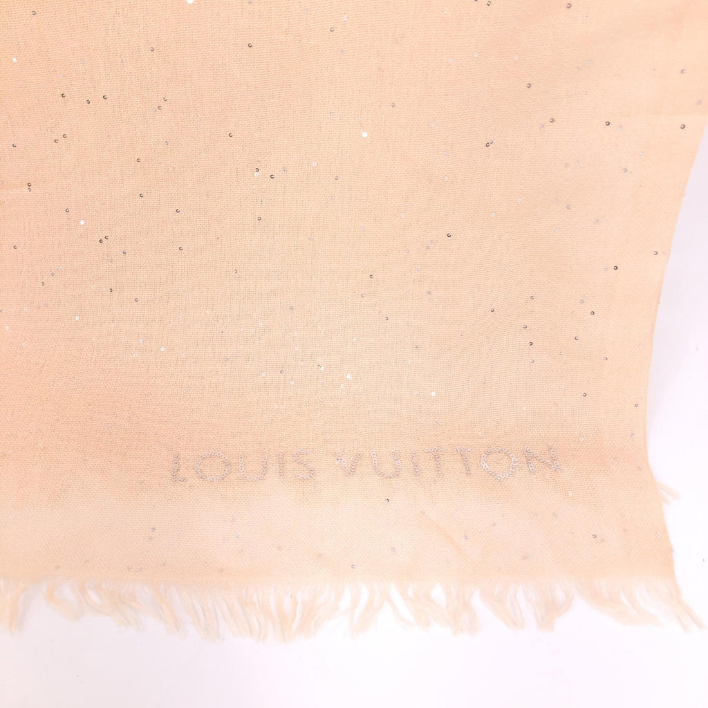 Louis Vuitton Pink Monogram Classic Shawl In Silk Mix