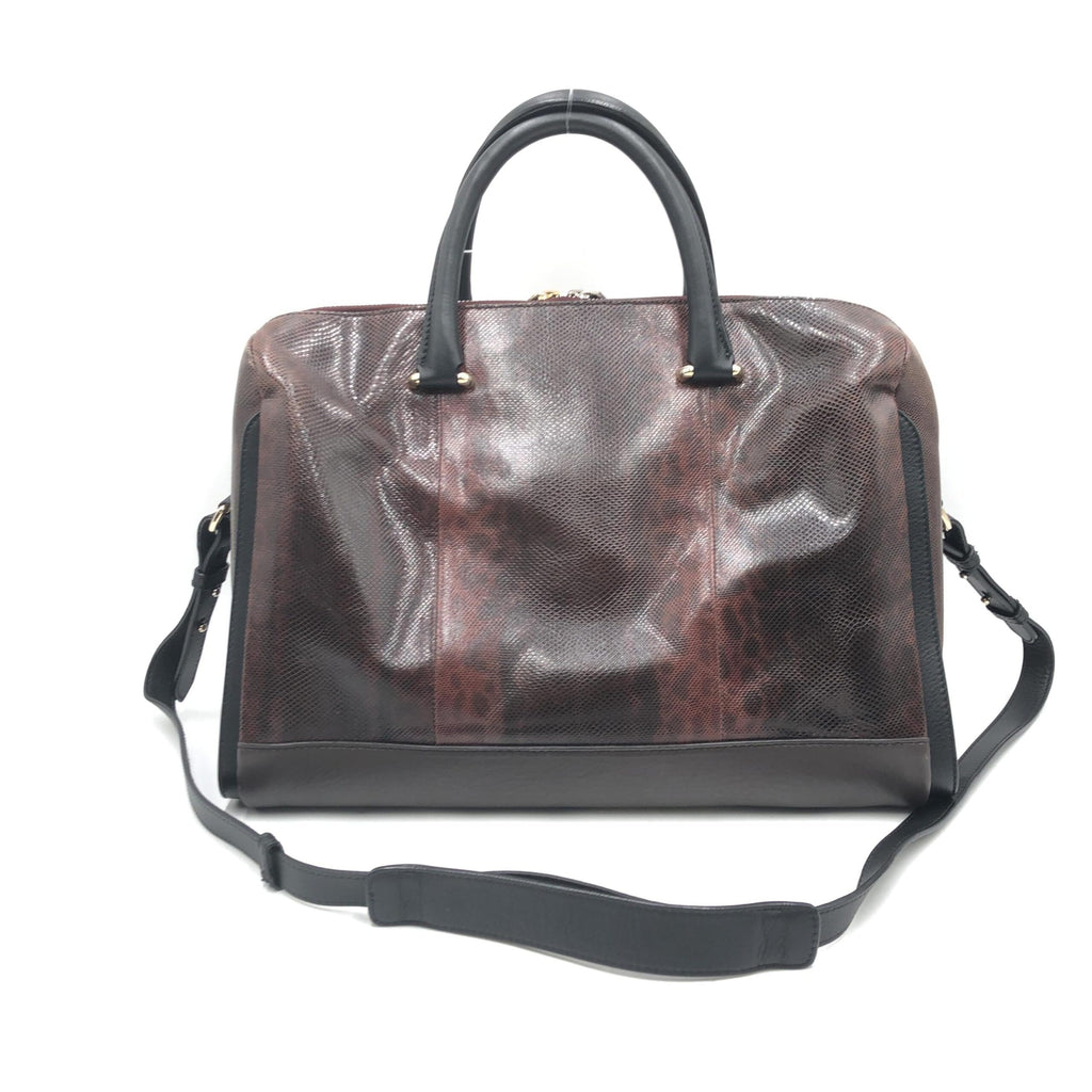 Bally Python Pattern 2WAY Boston Bag