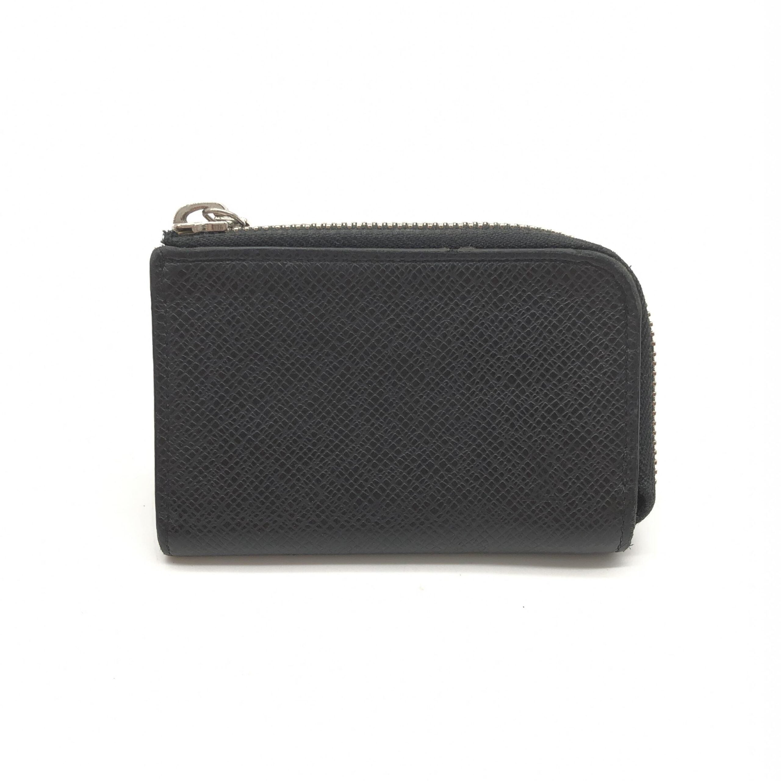 Louis Vuitton Taiga Zippy Coin Purse In Black