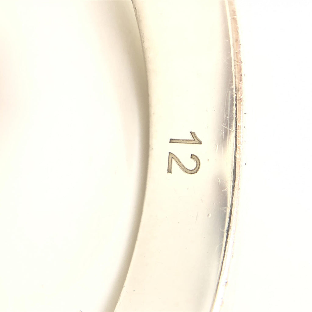 Gucci Sterling Silver Heart Trademark Ring, US Size 5.5