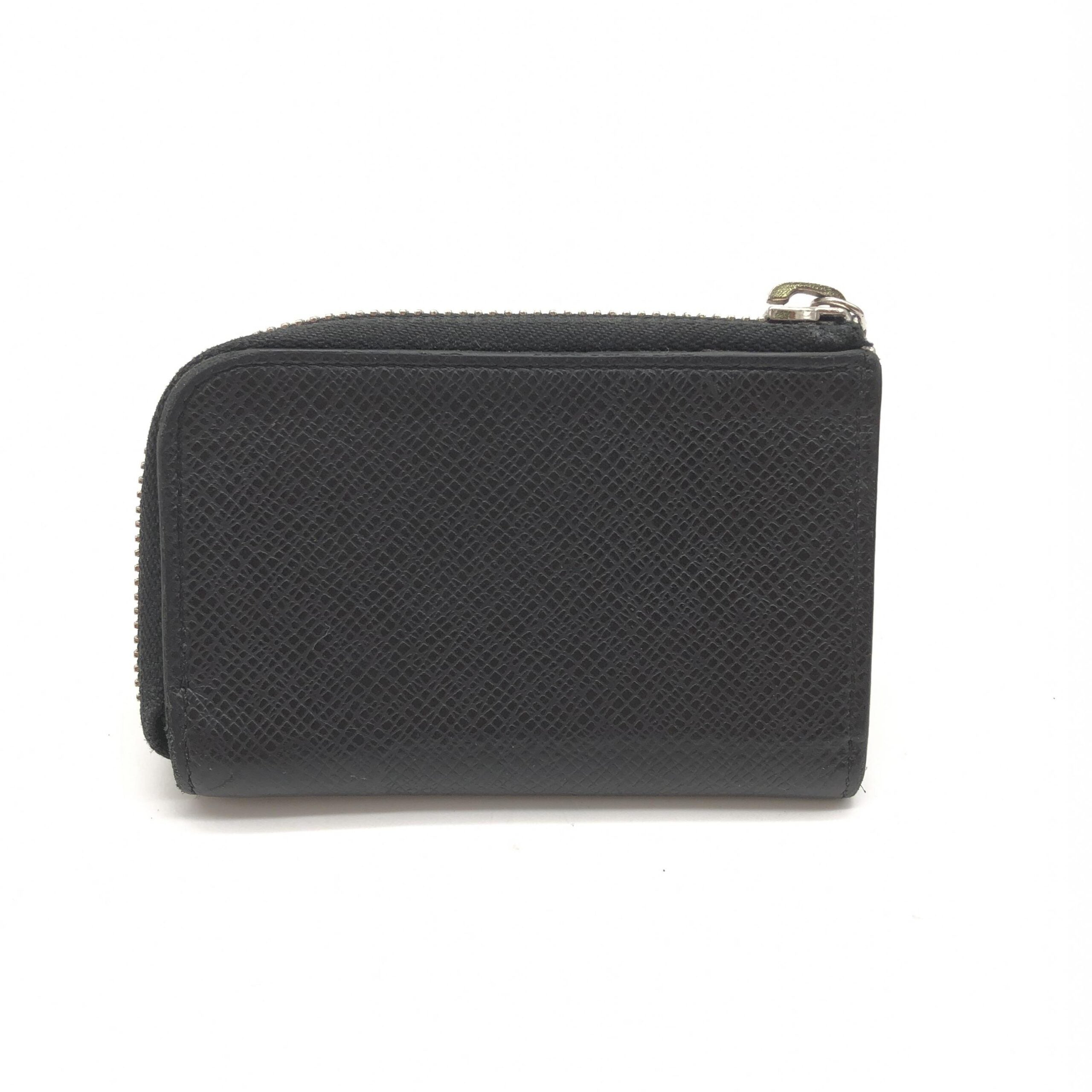 Louis Vuitton Taiga Zippy Coin Purse In Black