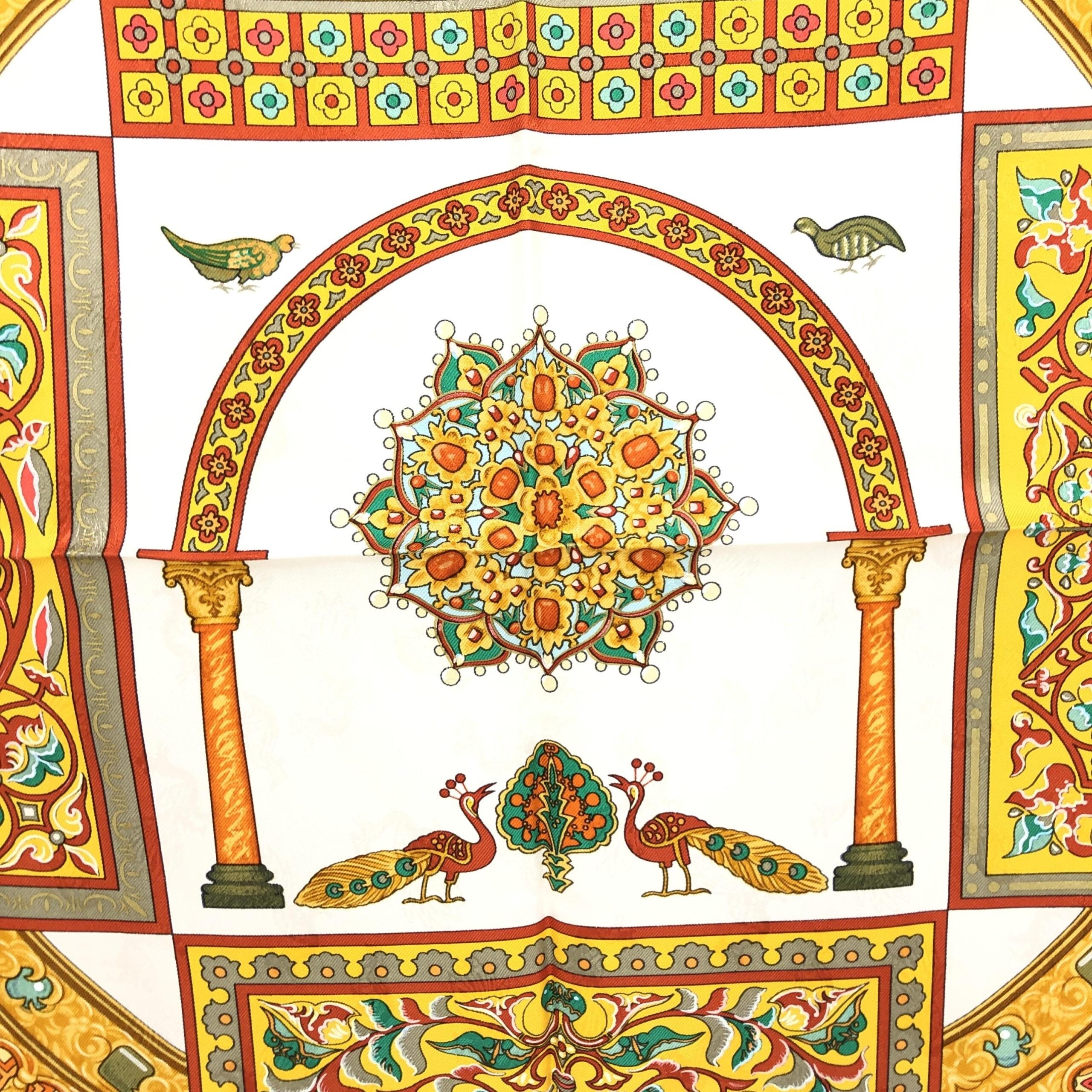 Hermès HERMÈS Carre 45 100% Silk Scarf "CIELS BYZANTINS"