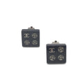 Chanel Coco Mark Square Clip-On Earrings