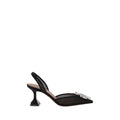 Amina Muaddi Black Polyester High Heel Pumps