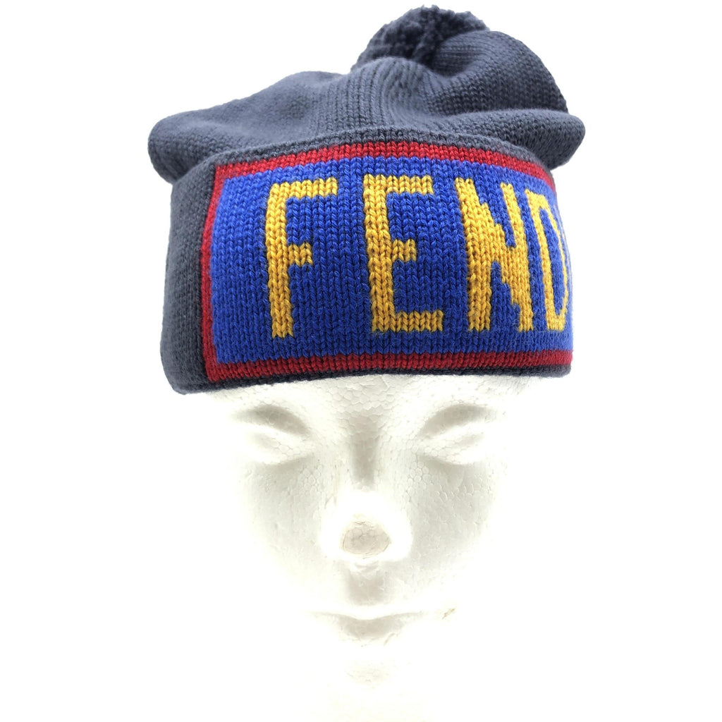 Fendi Wool Knit Beanie With Logo Design