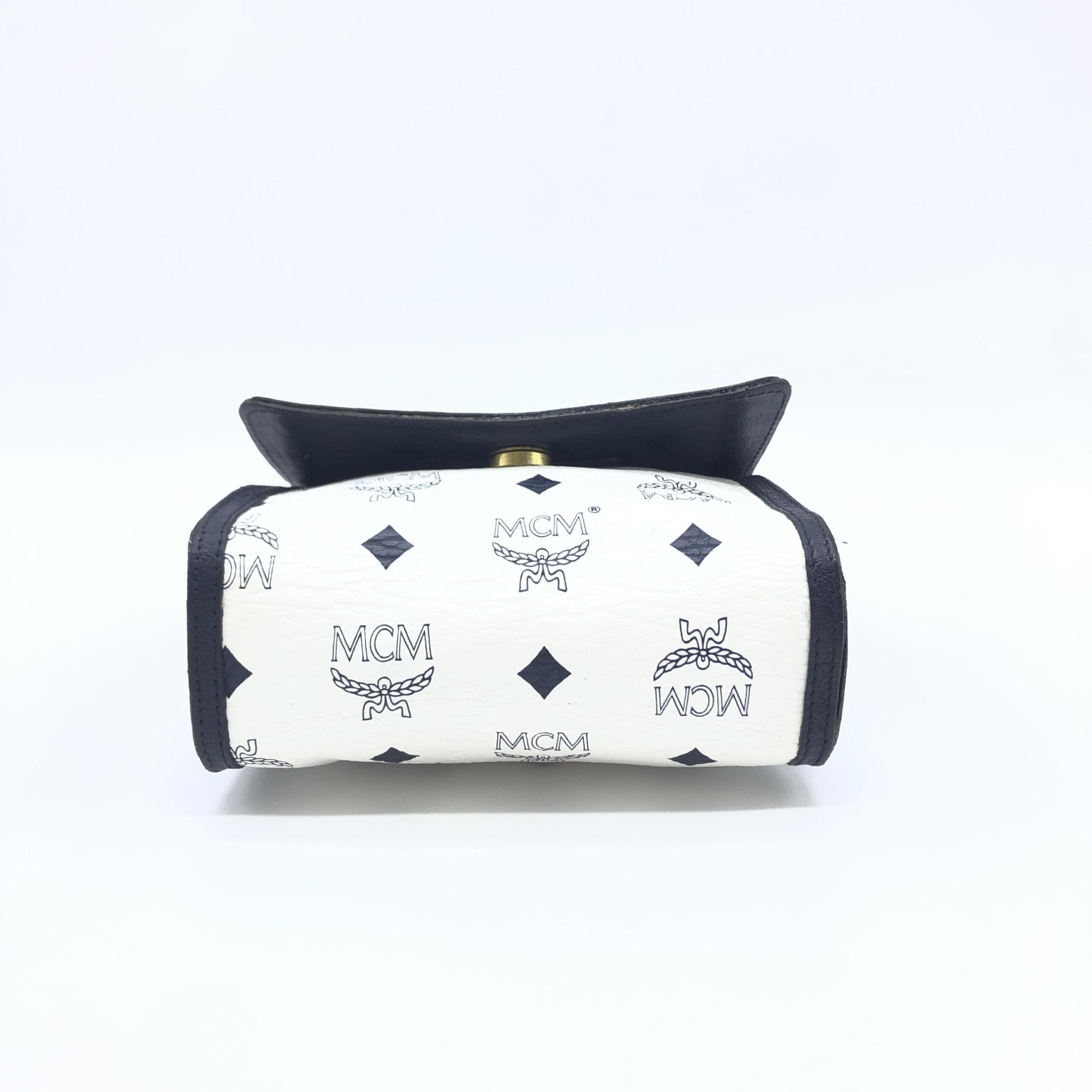 MCM Mini Crossbody Bag White Visetos