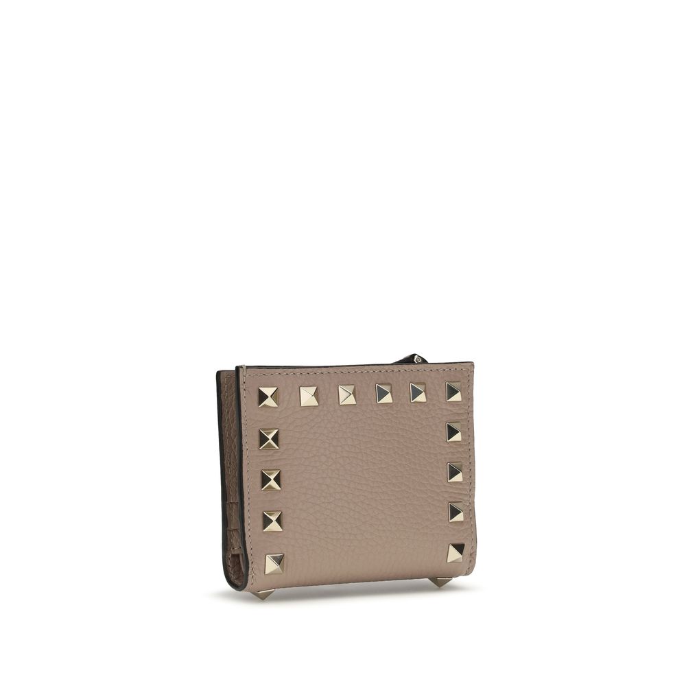 Valentino Garavani Gray Lamb Ovis Aries Aries Wallet