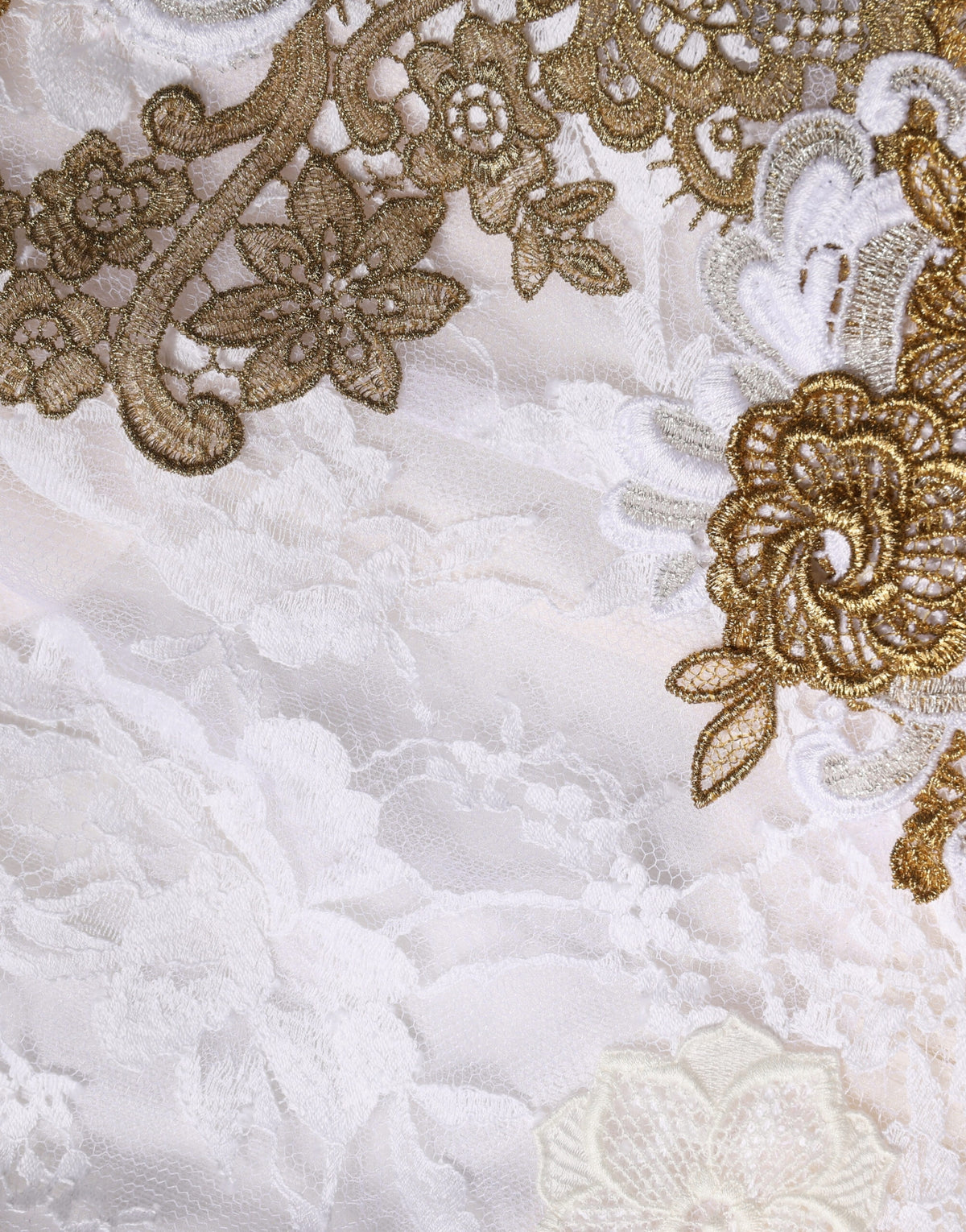 Dolce & Gabbana Ivory Lace Silk Embellished Sleeveless  Dress