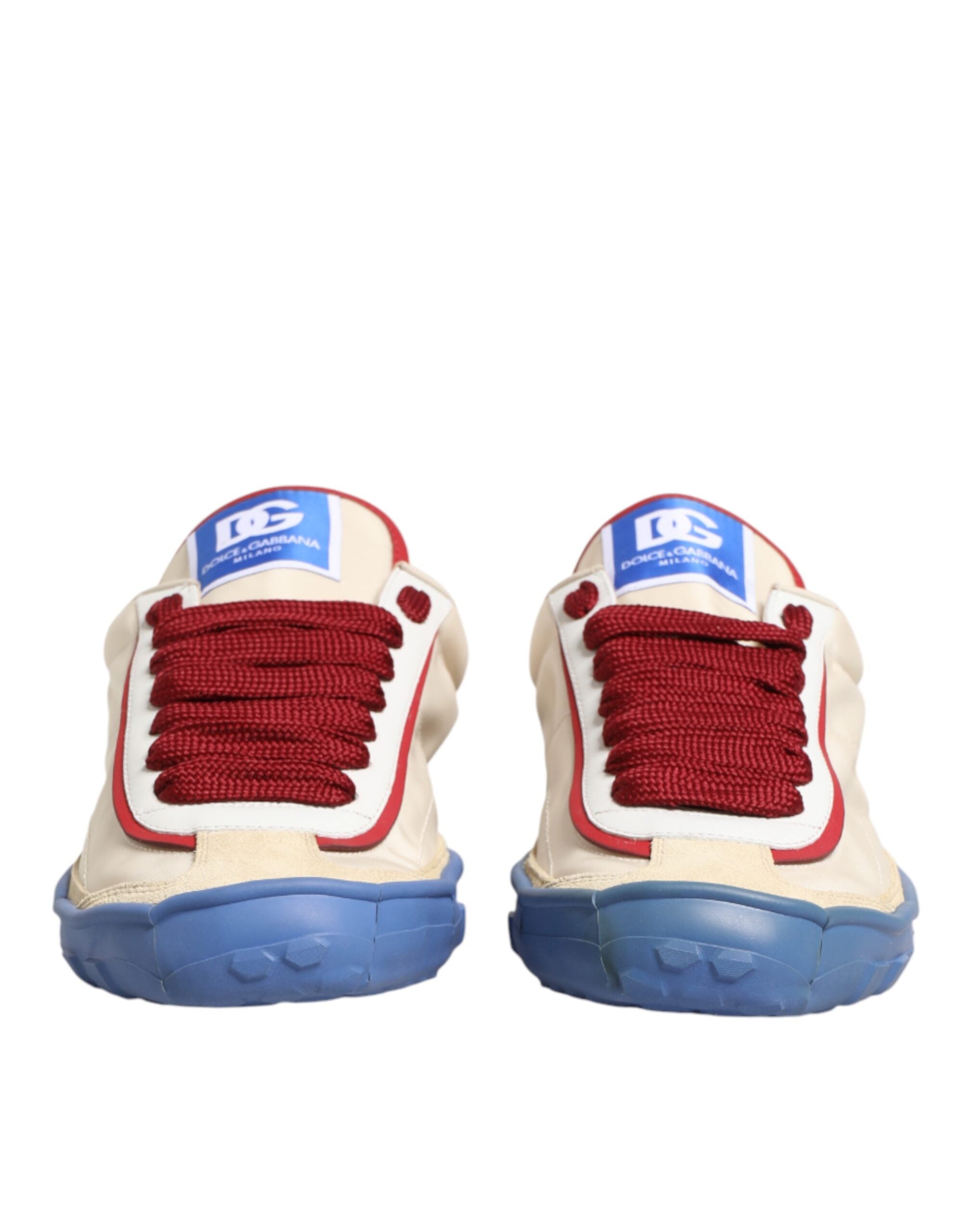 Dolce & Gabbana DG Multicolor Leather Low Top Sneakers Shoes