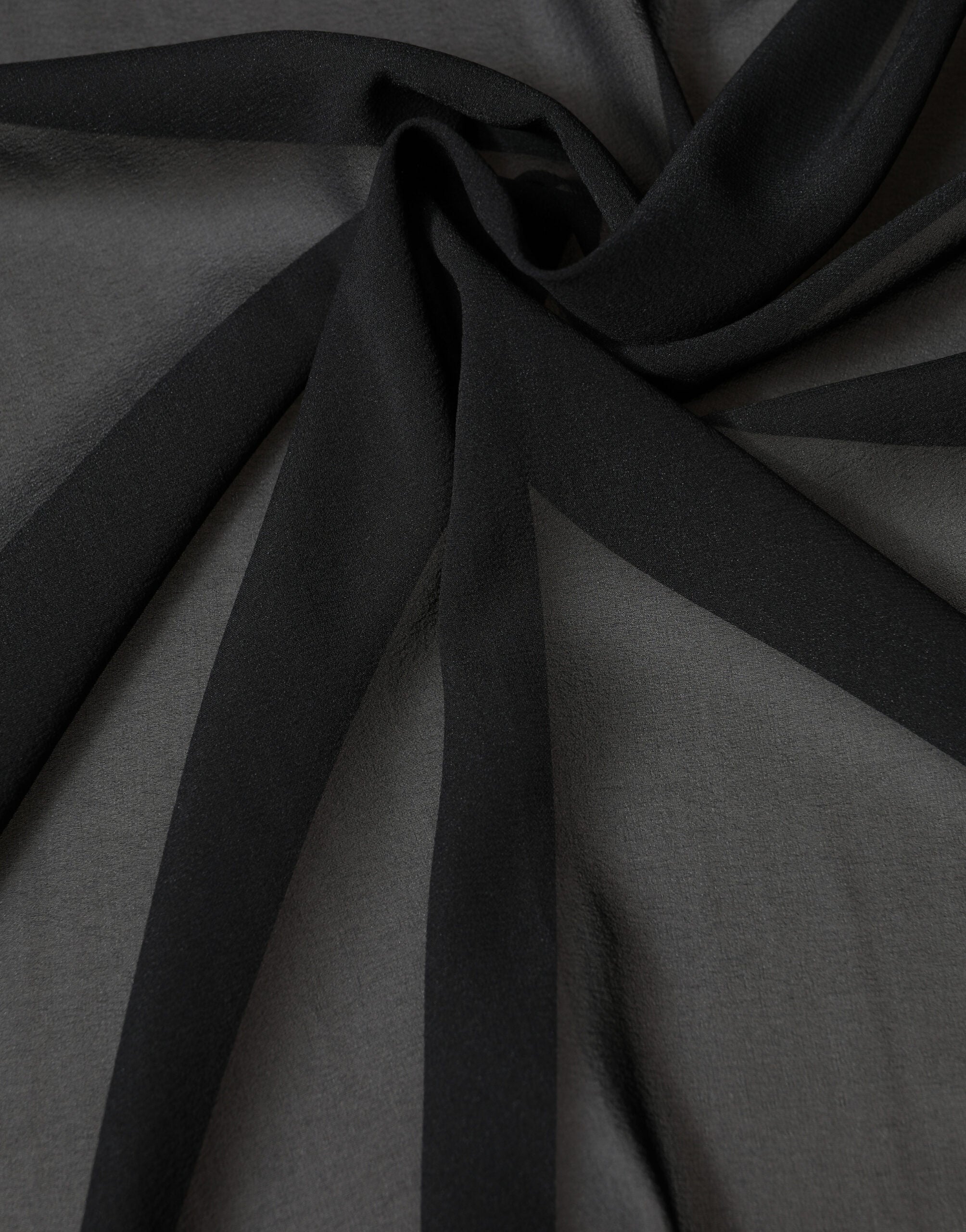 Dolce & Gabbana Black Silk Neck Wrap Shawl Stole 200cm x 64cm  Scarf