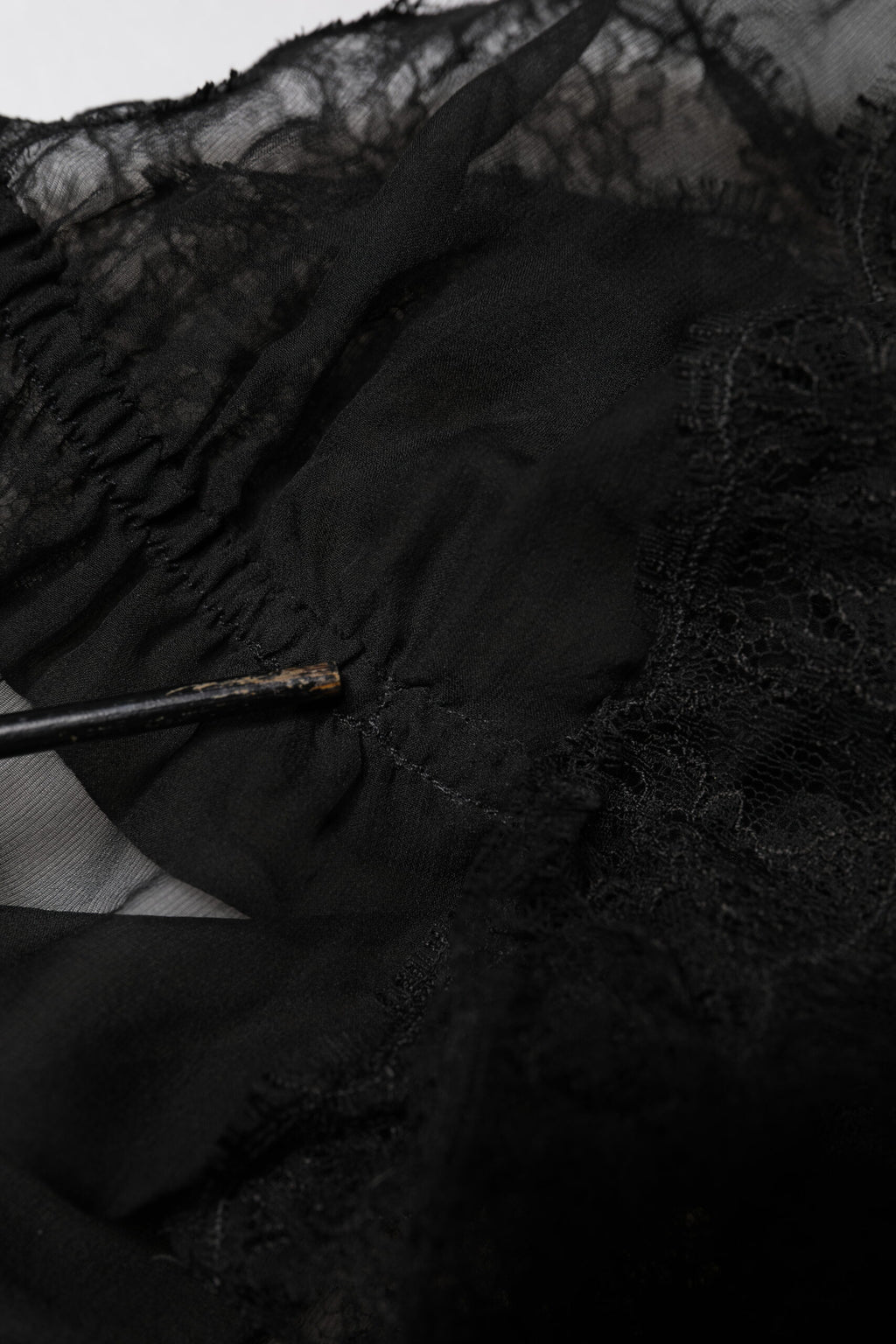 Dolce & Gabbana Black Silk Floral Lace Lingerie Top Underwear