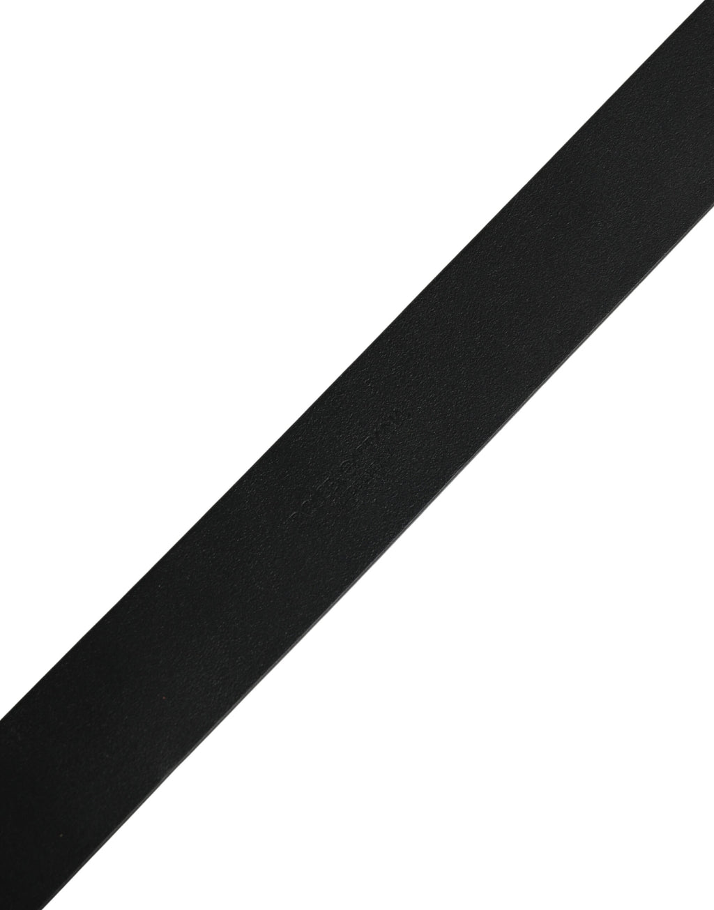 Dolce & Gabbana Black Calf Leather Gold Metal Buckle  Belt