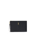 Saint Laurent Black Calf Leather Bos Taurus Wallet