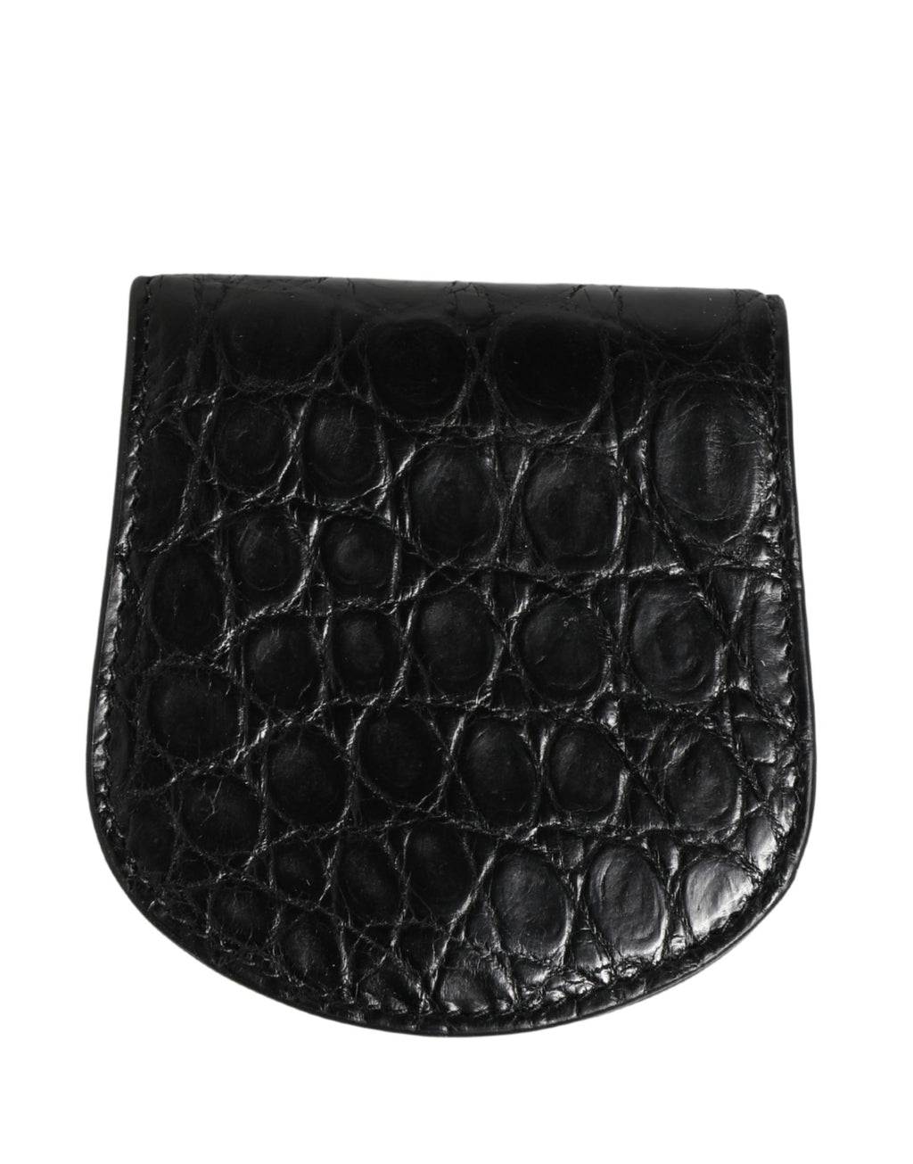Dolce & Gabbana Schwarze Geldbörse aus exotischem Leder für Kondome